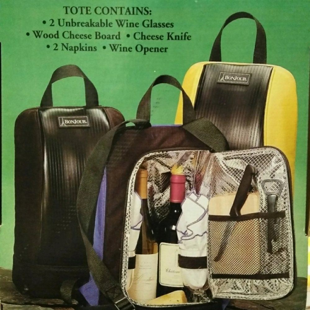 Bonjour Insulated Wine Carry Tote/backpack (Empty)